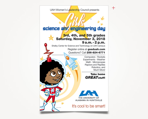 Print - The University Of Alabama In Huntsville - Girls' Science And Engineering Day Posters