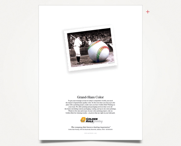 Print - Golden Rule Printing - Full-Page Color Advertisement