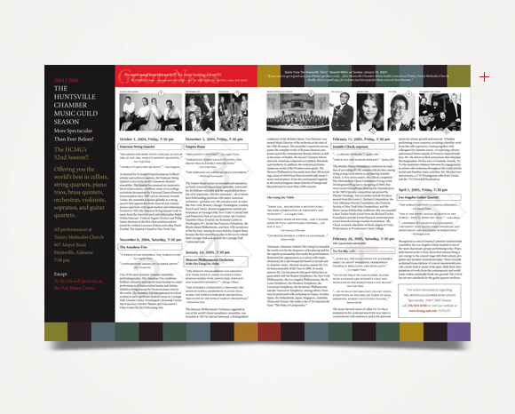 Print - Huntsville Chamber Music Guild - 2003 Season Brochure