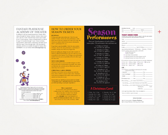 Print - Fantasy Playhouse - 2003/2004 Season Brochure