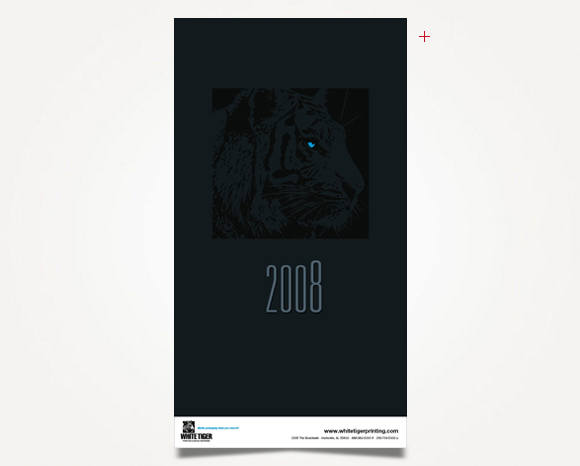 Print - White Tiger Printing - 2008 Wall Calendar